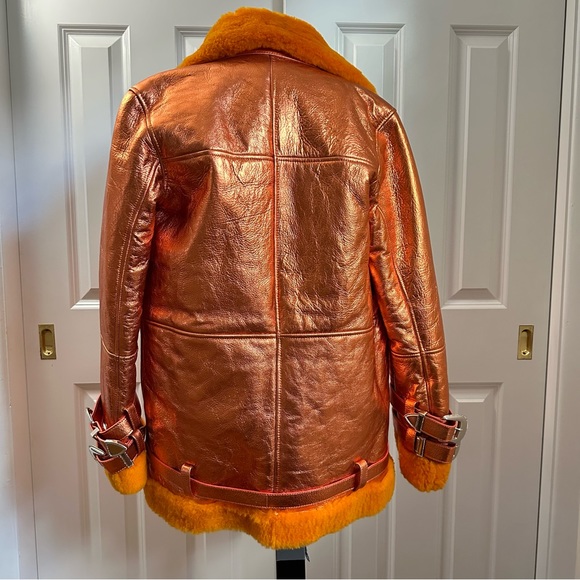 Free People DanCassab Wonder Metallic orange Jacket - Picture 7 of 12